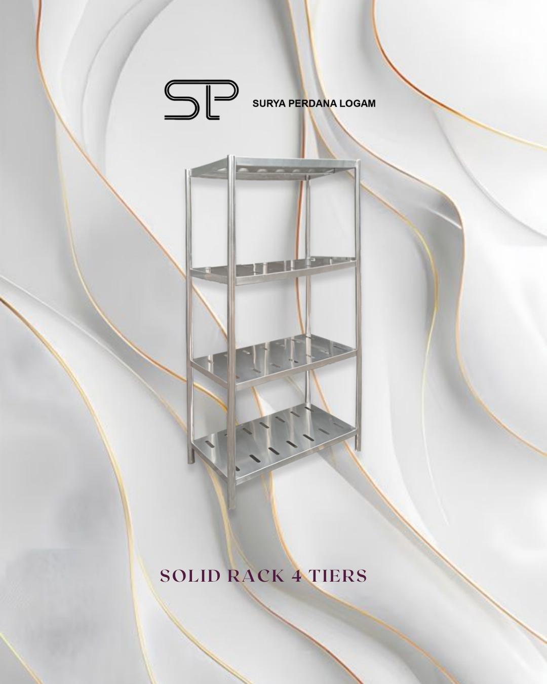 Rack Solid 4 Tiers